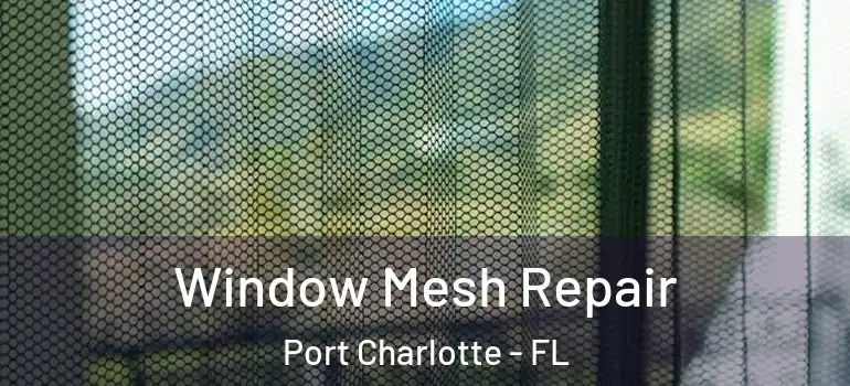Window Mesh Repair Port Charlotte - FL